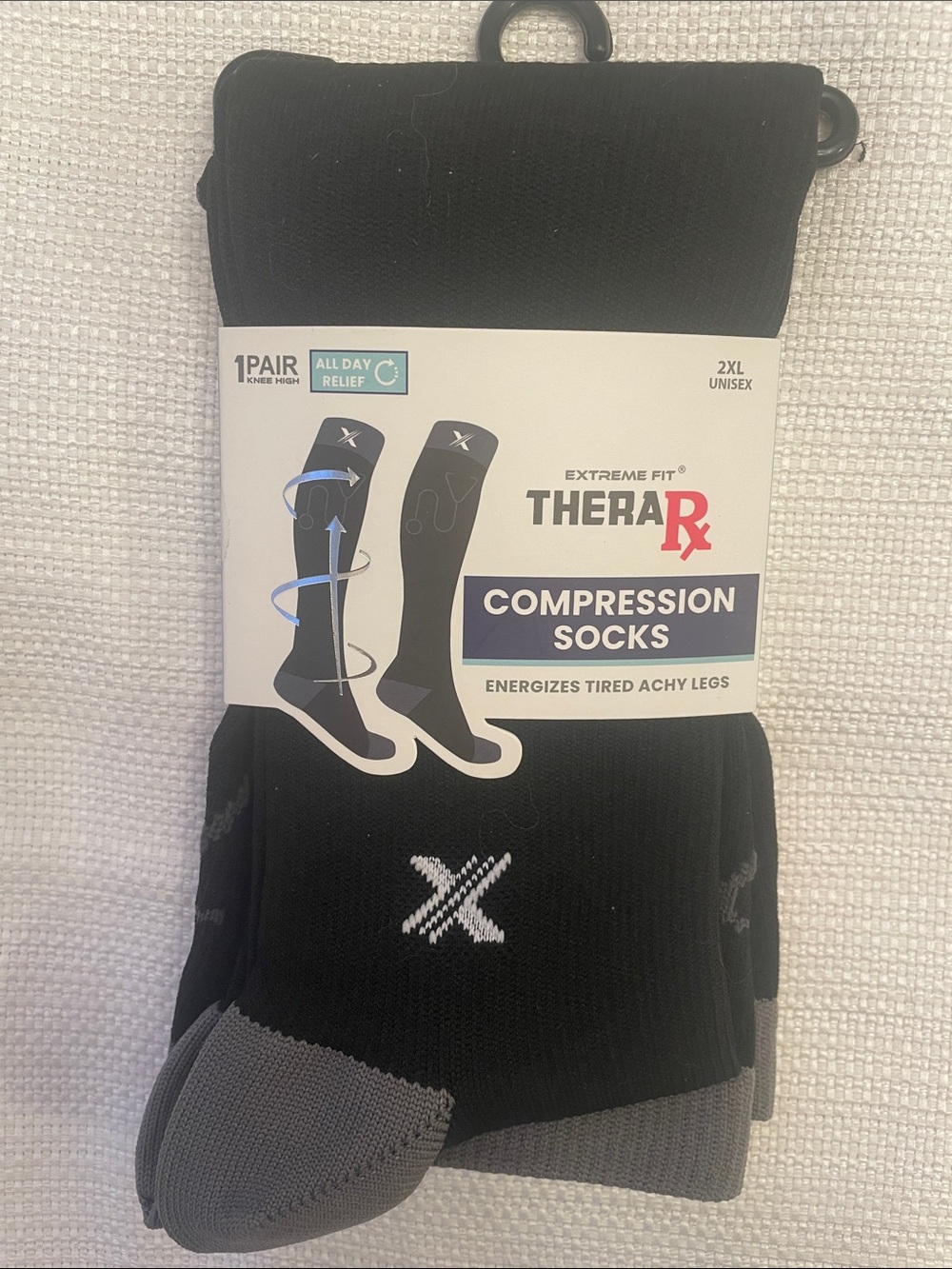 Stethoscope Compression Socks size 2XL unisex wide calf 15-20mmHg NEW